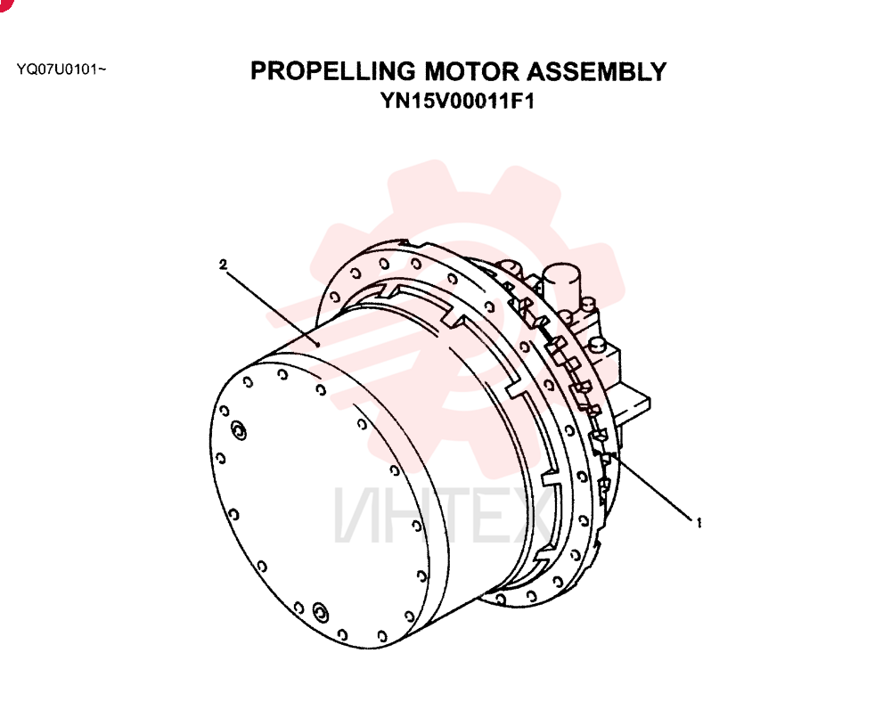 HYDRAULIC MOTOR YN15V00011F1 (1)