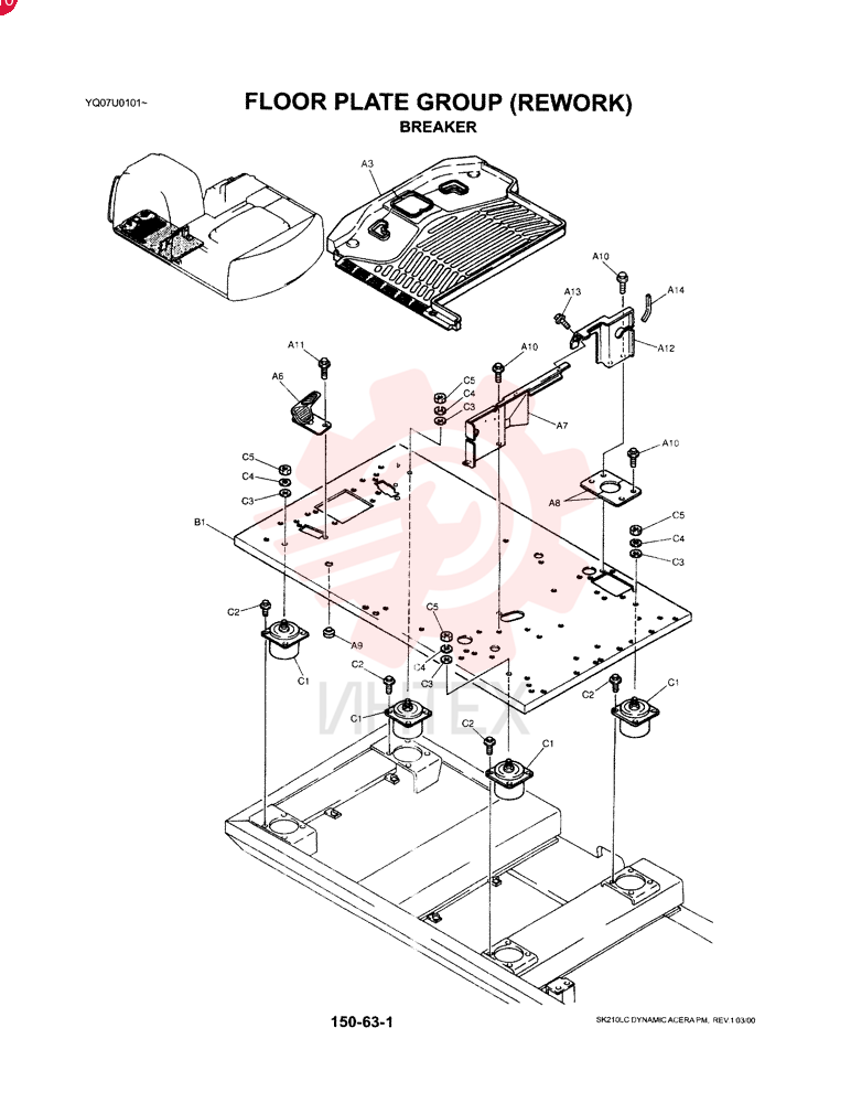 PLATE GROUP, FLOOR YN03M00033F3