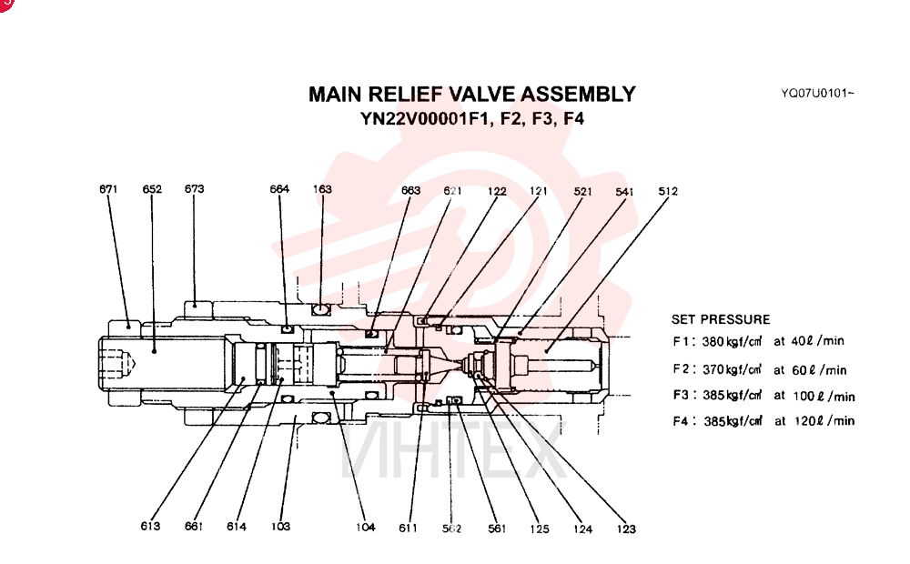 VALVE PRESSURE RELIE YN22V00001F1