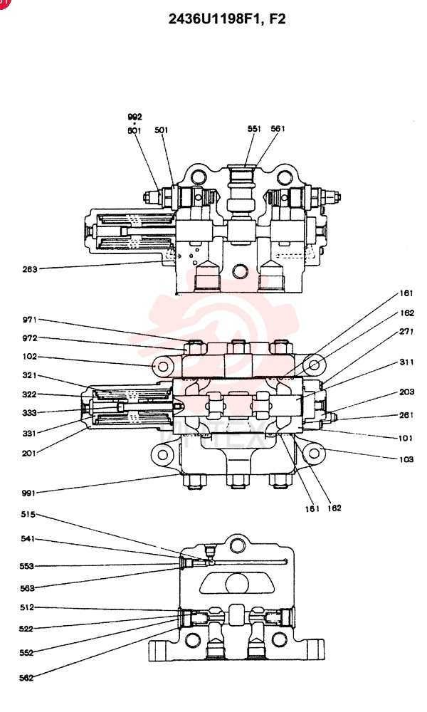 CONTROL VALVE 2436U1198F1