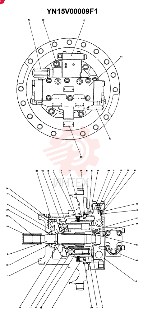 HYDRAULIC MOTOR YN15V00009F1