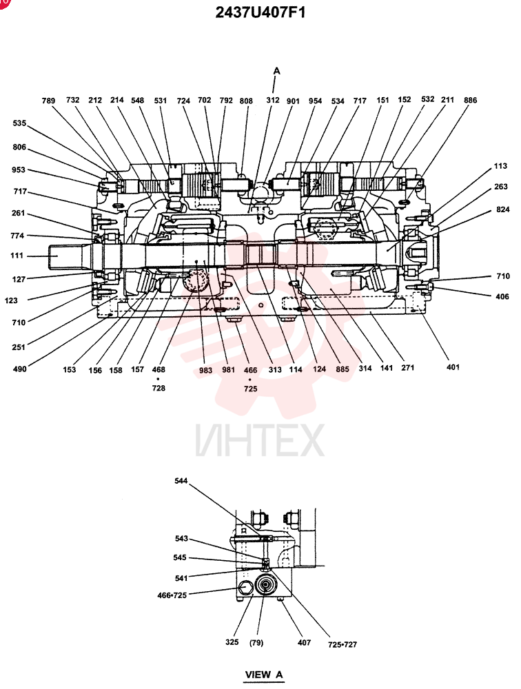 HYDRAULIC PUMP 2437U407F1