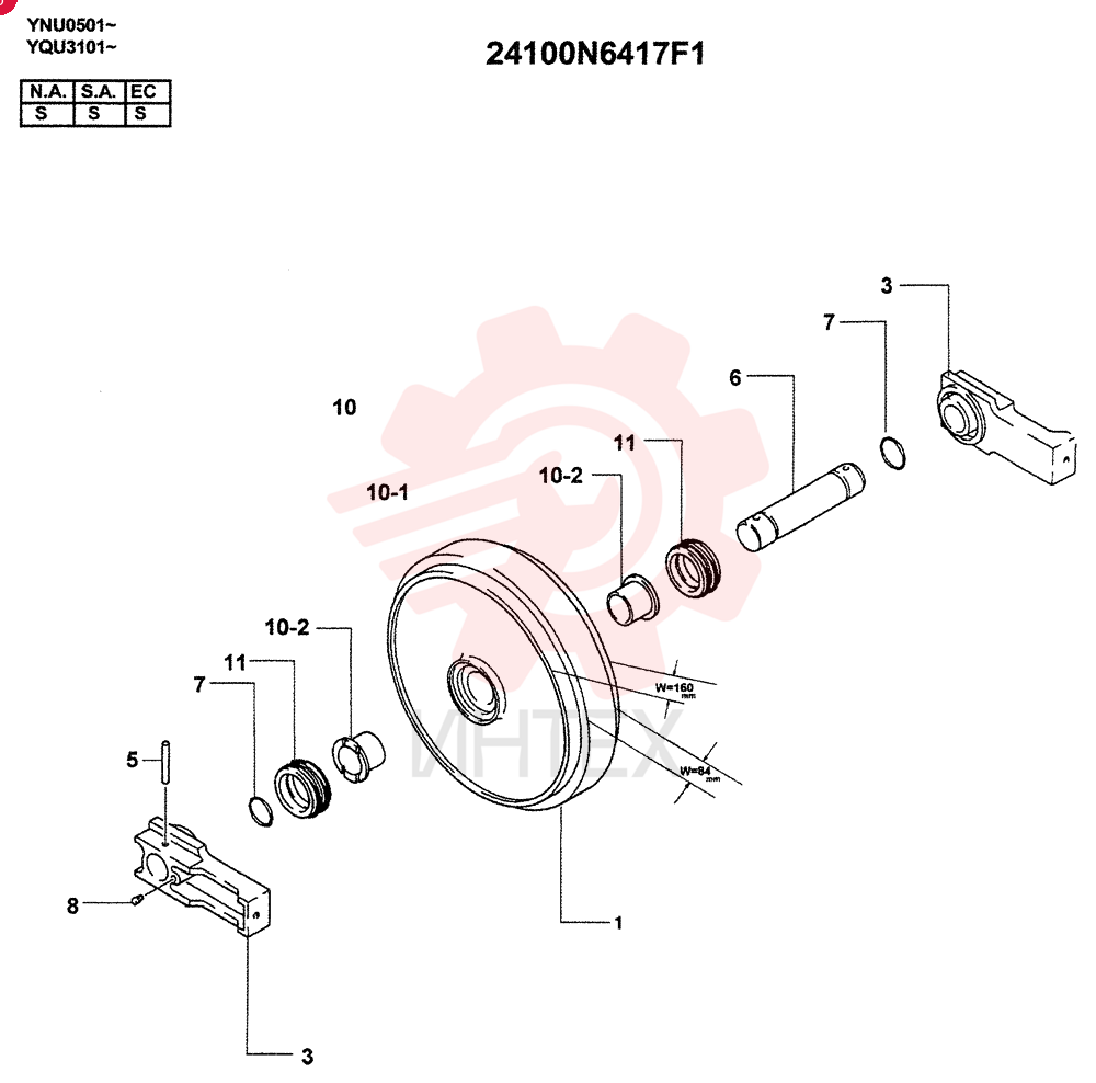 IDLER 24100N6417F1