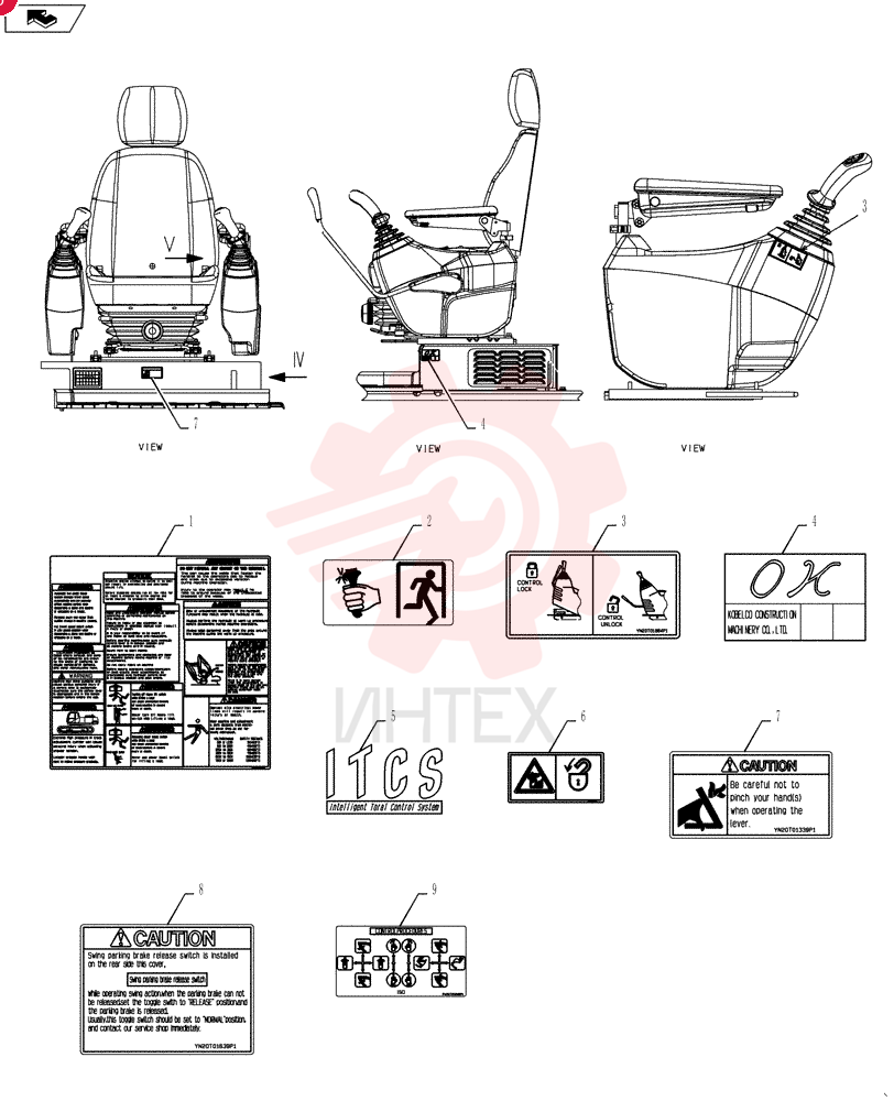 Схема (SK215SRLC) - SHORT RADIUS EXCAVATOR ASN LA06-02501 (1/11-12/11) YT22T00156F3 (2)