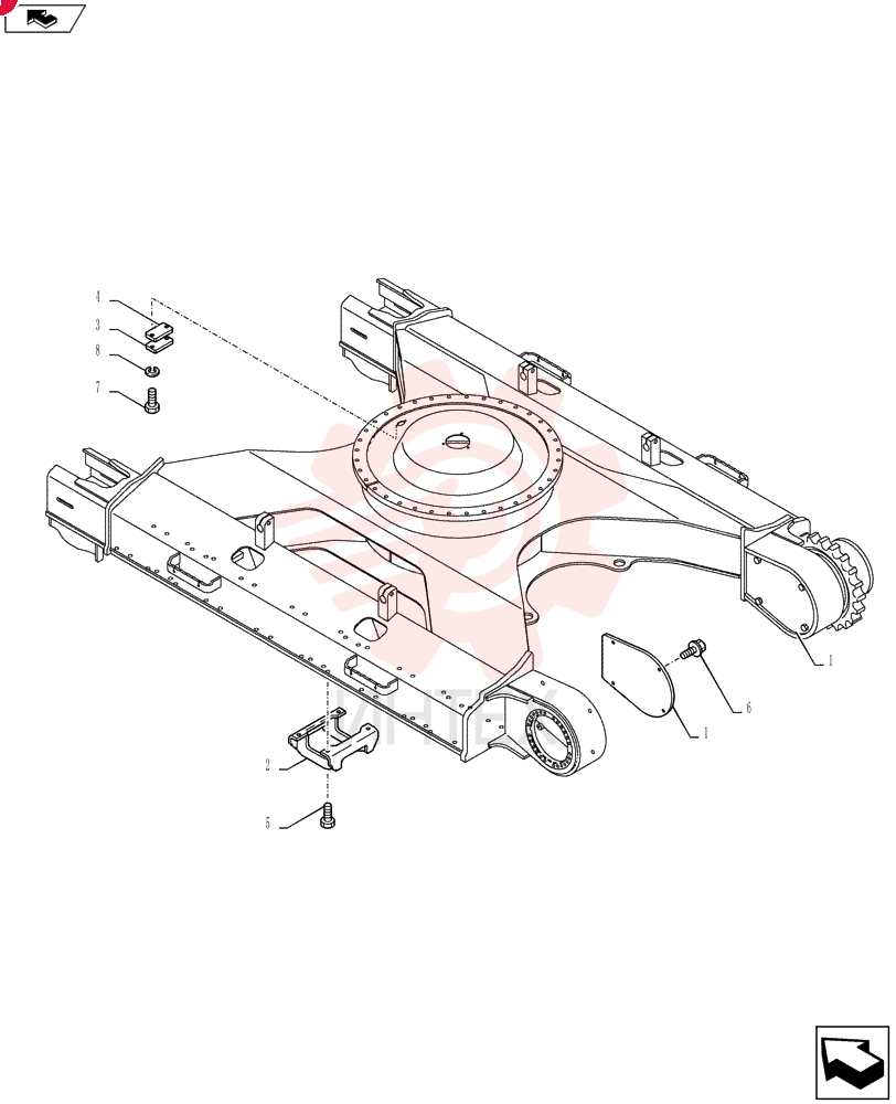 Схема (SK215SRLC) - SHORT RADIUS EXCAVATOR ASN LA06-02501 (1/11-12/11) YN01F00045F1