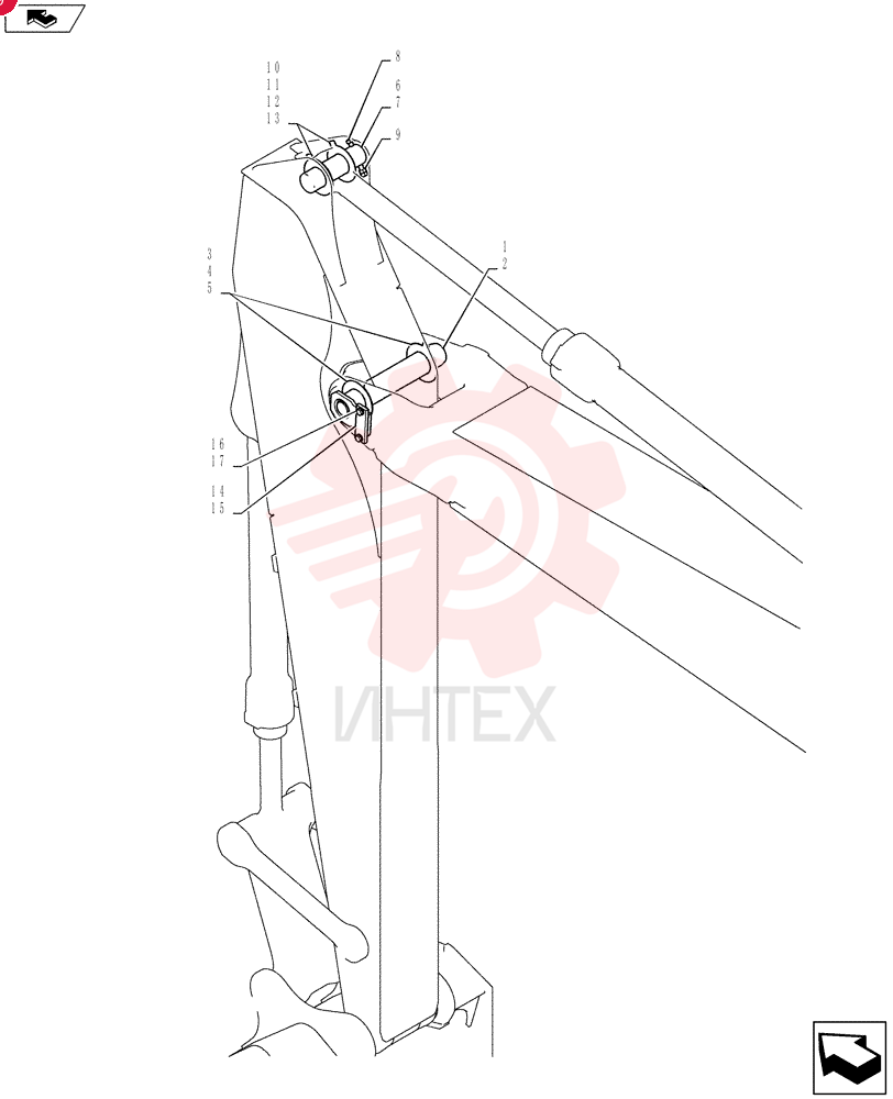 Схема (SK215SRLC) - SHORT RADIUS EXCAVATOR ASN LA06-02501 (1/11-12/11) YB12B00172F1