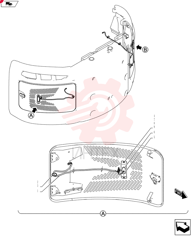Схема (SK215SRLC) - SHORT RADIUS EXCAVATOR ASN LA06-02501 (1/11-12/11) YB80E00009F1 (1)