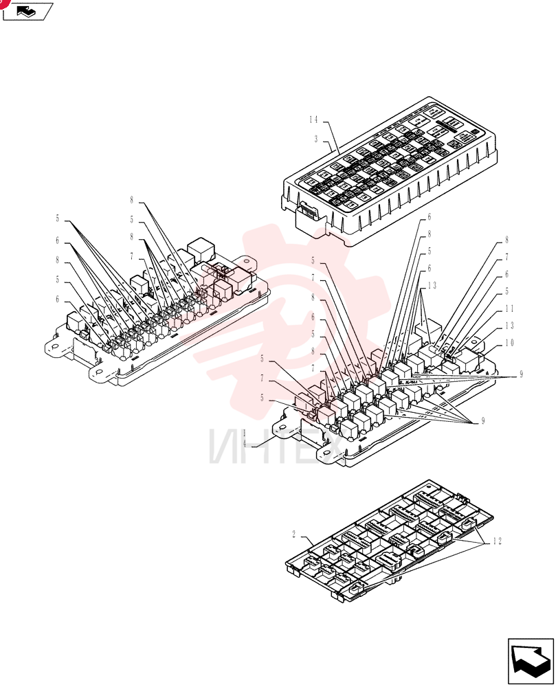 Схема (SK215SRLC) - SHORT RADIUS EXCAVATOR ASN LA06-02501 (1/11-12/11) YB22E00065F1 (2)