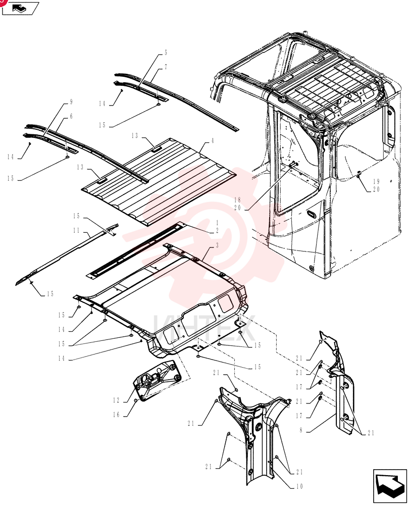 Схема (SK215SRLC) - SHORT RADIUS EXCAVATOR ASN LA06-02501 (1/11-12/11) YF02C00015F1 (4)