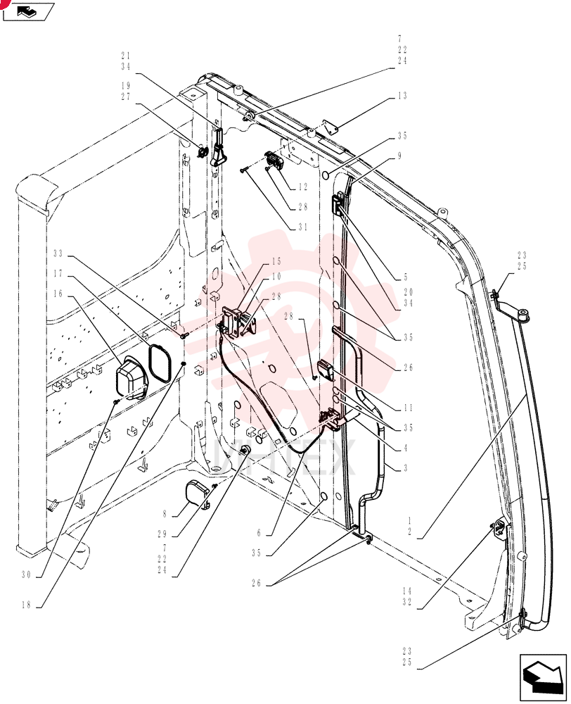 Схема (SK215SRLC) - SHORT RADIUS EXCAVATOR ASN LA06-02501 (1/11-12/11) YF02C00015F1 (8)