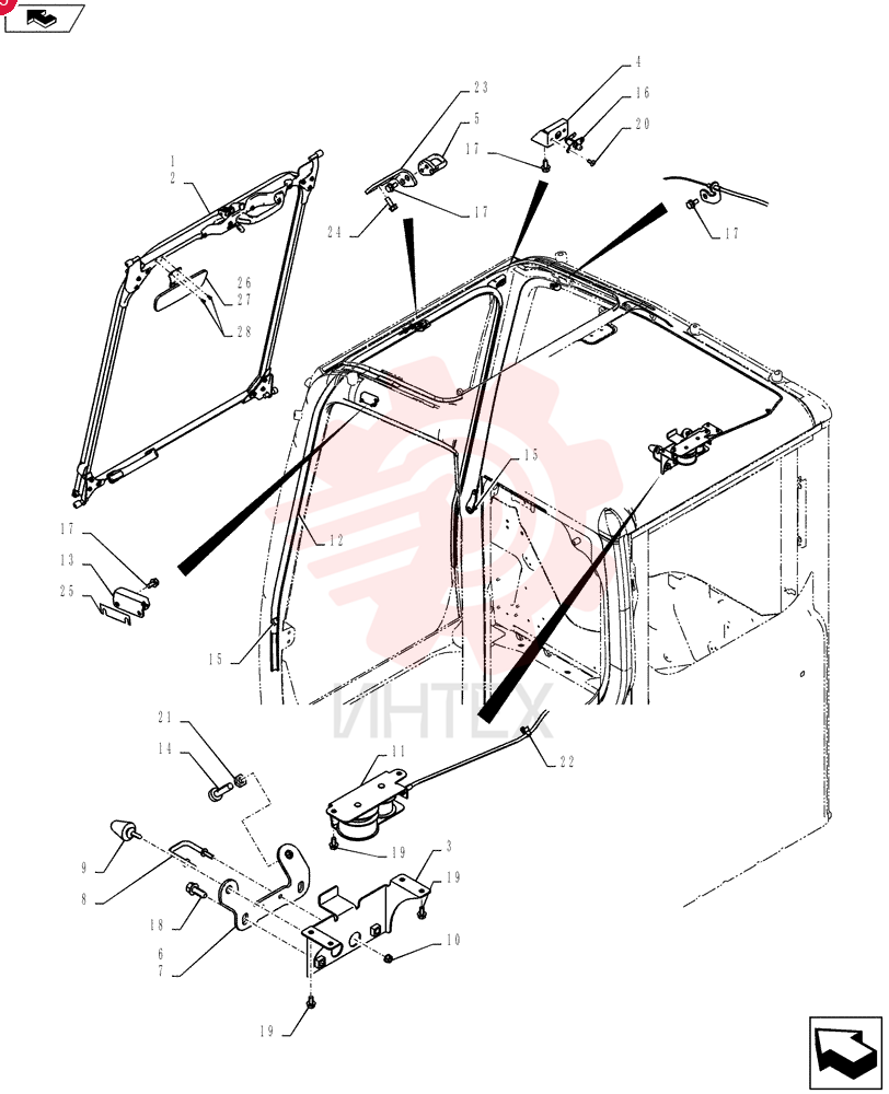 Схема (SK215SRLC) - SHORT RADIUS EXCAVATOR ASN LA06-02501 (1/11-12/11) YF02C00015F1 (9)