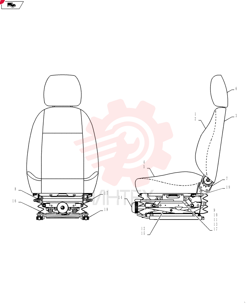 Схема (SK215SRLC) - SHORT RADIUS EXCAVATOR ASN LA06-02501 (1/11-12/11) YN25M00088F1 (2)