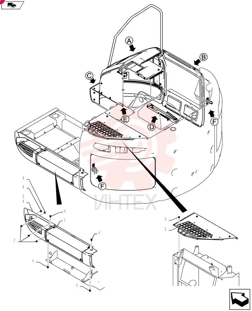 Схема (SK215SRLC) - SHORT RADIUS EXCAVATOR ASN LA06-02501 (1/11-12/11) YB21C00031F1 (1)