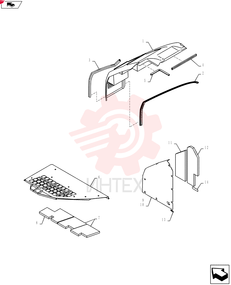 Схема (SK215SRLC) - SHORT RADIUS EXCAVATOR ASN LA06-02501 (1/11-12/11) YB21C00031F1 (5)