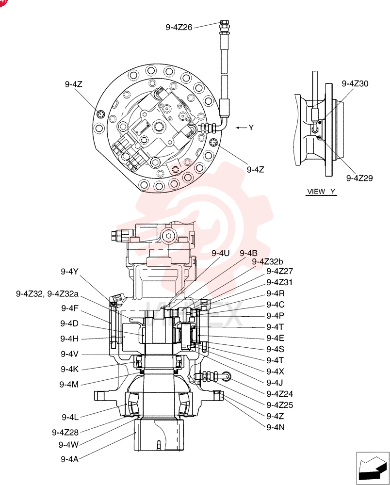 MOTO-REDUCTION GEAR YB32W00010F2