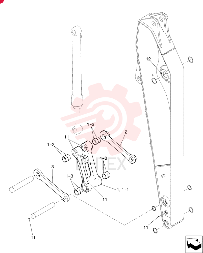 Схема (SK215SRLC) - SHORT RADIUS EXCAVATOR ASN LA06-02501 [NON PRODUCTION] (1/07-12/11) YN12B00655F1