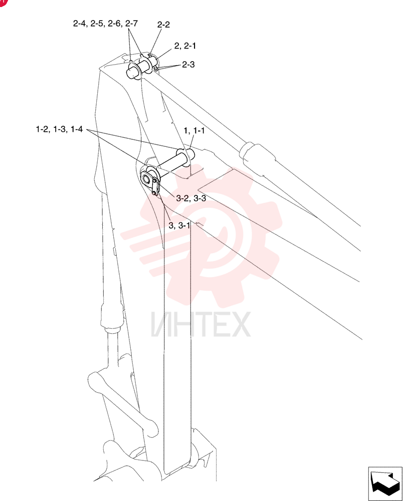 Схема (SK215SRLC) - SHORT RADIUS EXCAVATOR ASN LA06-02501 [NON PRODUCTION] (1/07-12/11) YB12B00172F1