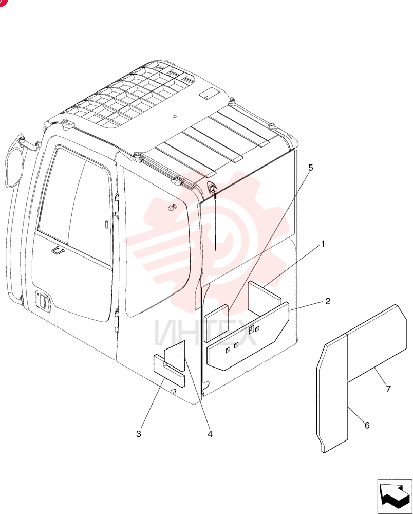 Схема (SK215SRLC) - SHORT RADIUS EXCAVATOR ASN LA06-02501 [NON PRODUCTION] (1/07-12/11) YB26C00002F1