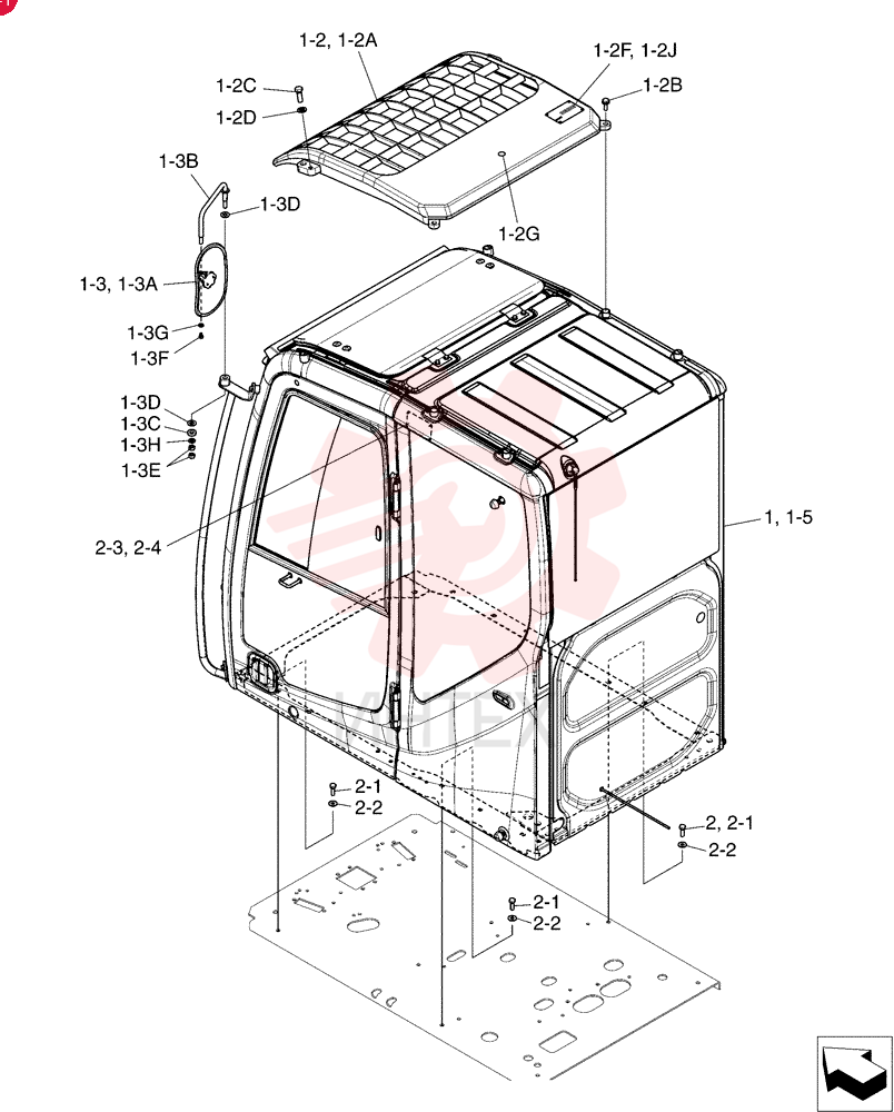 Схема (SK215SRLC) - SHORT RADIUS EXCAVATOR ASN LA06-02501 [NON PRODUCTION] (1/07-12/11) YF02C00015F1