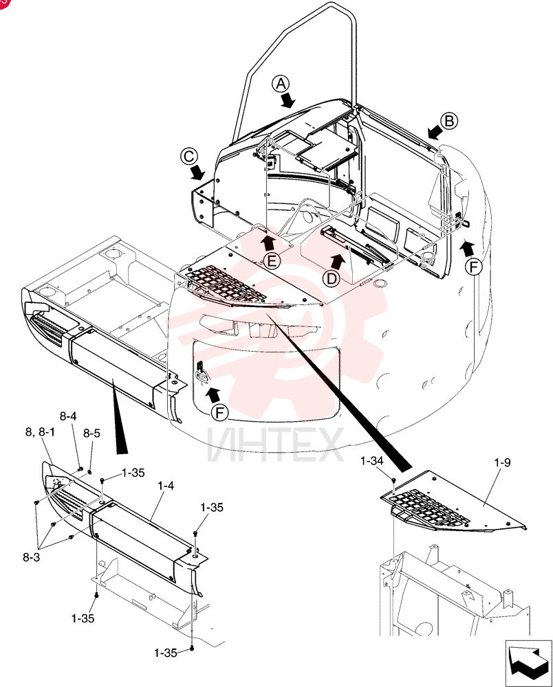 Схема (SK215SRLC) - SHORT RADIUS EXCAVATOR ASN LA06-02501 [NON PRODUCTION] (1/07-12/11) YB21C00031F1