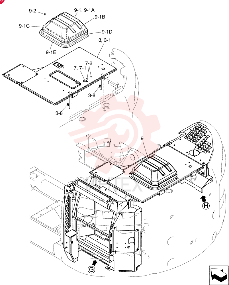 Схема (SK215SRLC) - SHORT RADIUS EXCAVATOR ASN LA06-02501 [NON PRODUCTION] (1/07-12/11) YF21C00023F1
