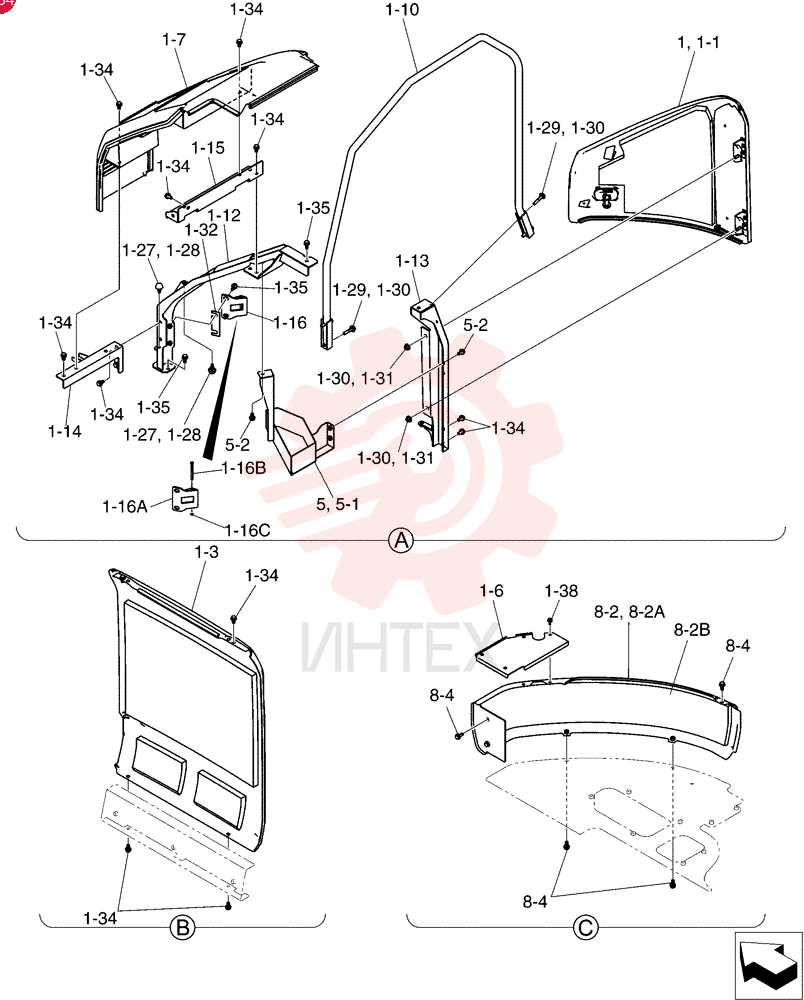 Схема (SK215SRLC) - SHORT RADIUS EXCAVATOR ASN LA06-02501 [NON PRODUCTION] (1/07-12/11) YF21C00020F1