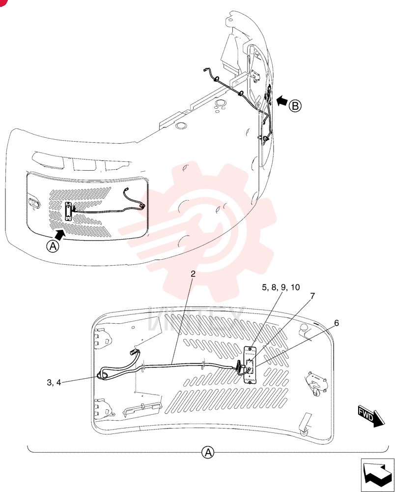 Схема (SK215SRLC) - SHORT RADIUS EXCAVATOR ASN LA06-02501 [NON PRODUCTION] (1/07-12/11) YB80E00009F1
