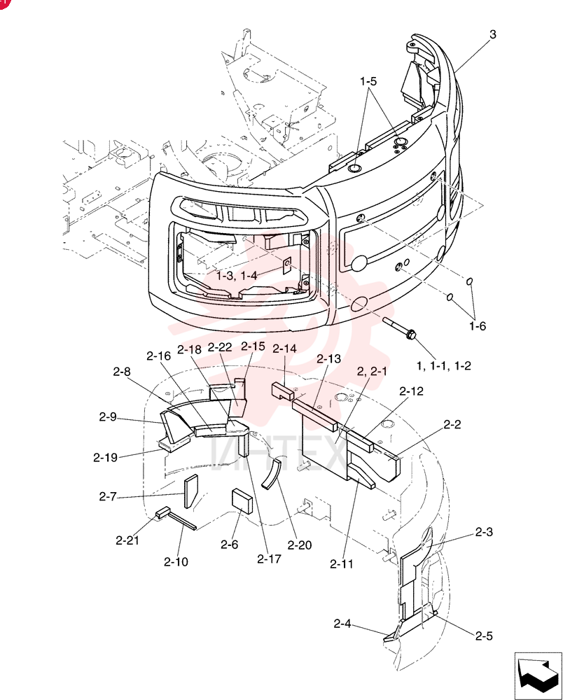Схема (SK215SRLC) - SHORT RADIUS EXCAVATOR ASN LA06-02501 [NON PRODUCTION] (1/07-12/11) YB60C00030F1