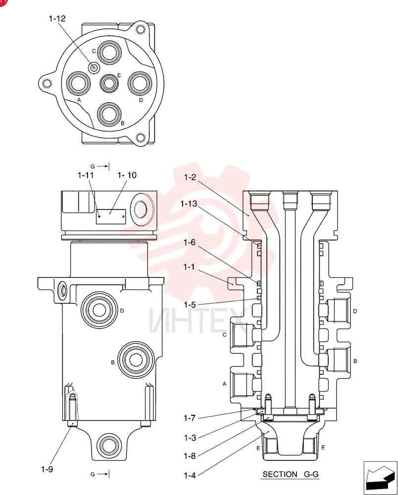 Схема (SK215SRLC) - SHORT RADIUS EXCAVATOR ASN LA06-02501 [NON PRODUCTION] (1/07-12/11) YN55V01063P1