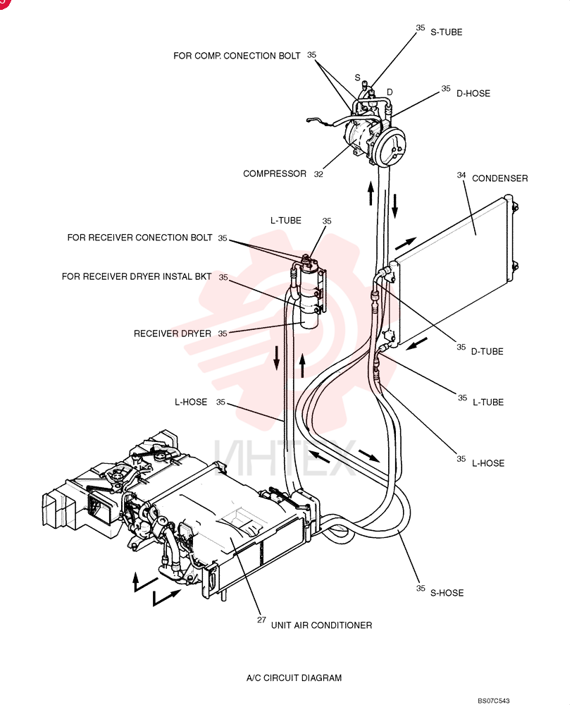 Conditioner Assy, Air; See Figure 02-059-00, Serial Range: LA05-02001-02022