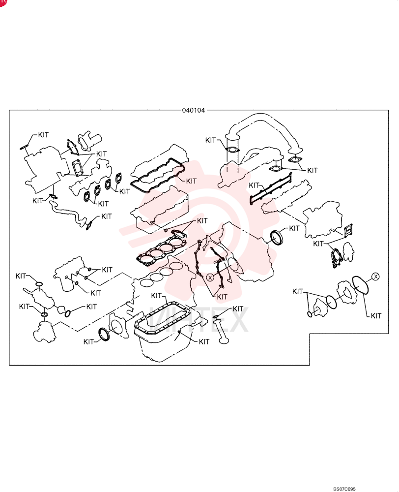 GASKET KIT VHS040104193A