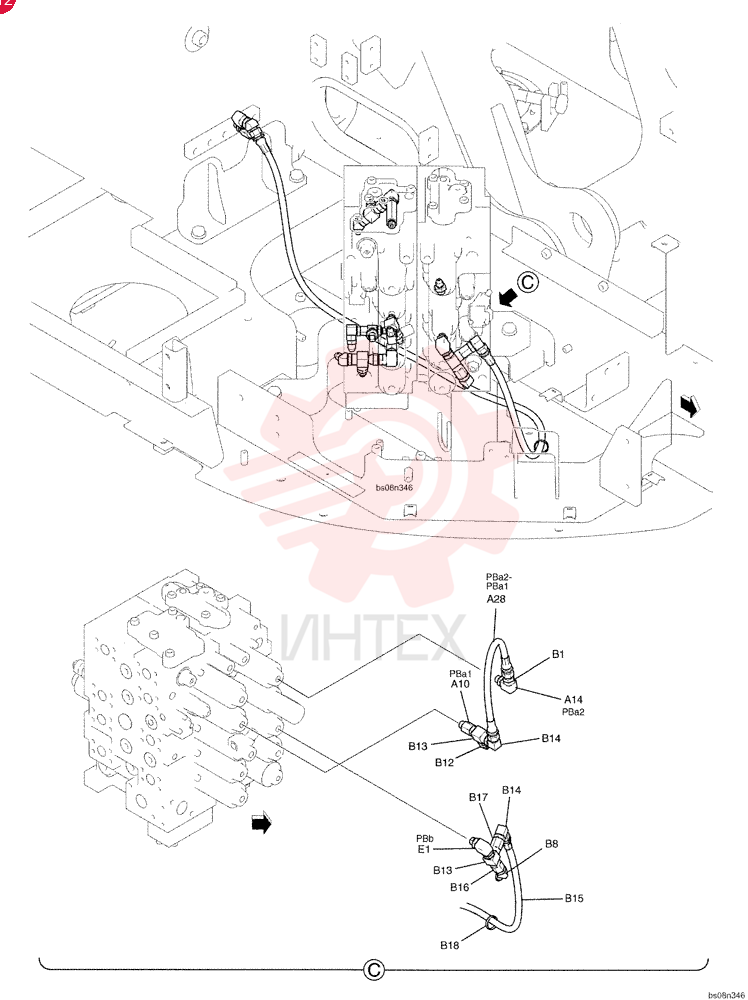 HYD CONNECTOR 2444Z2891