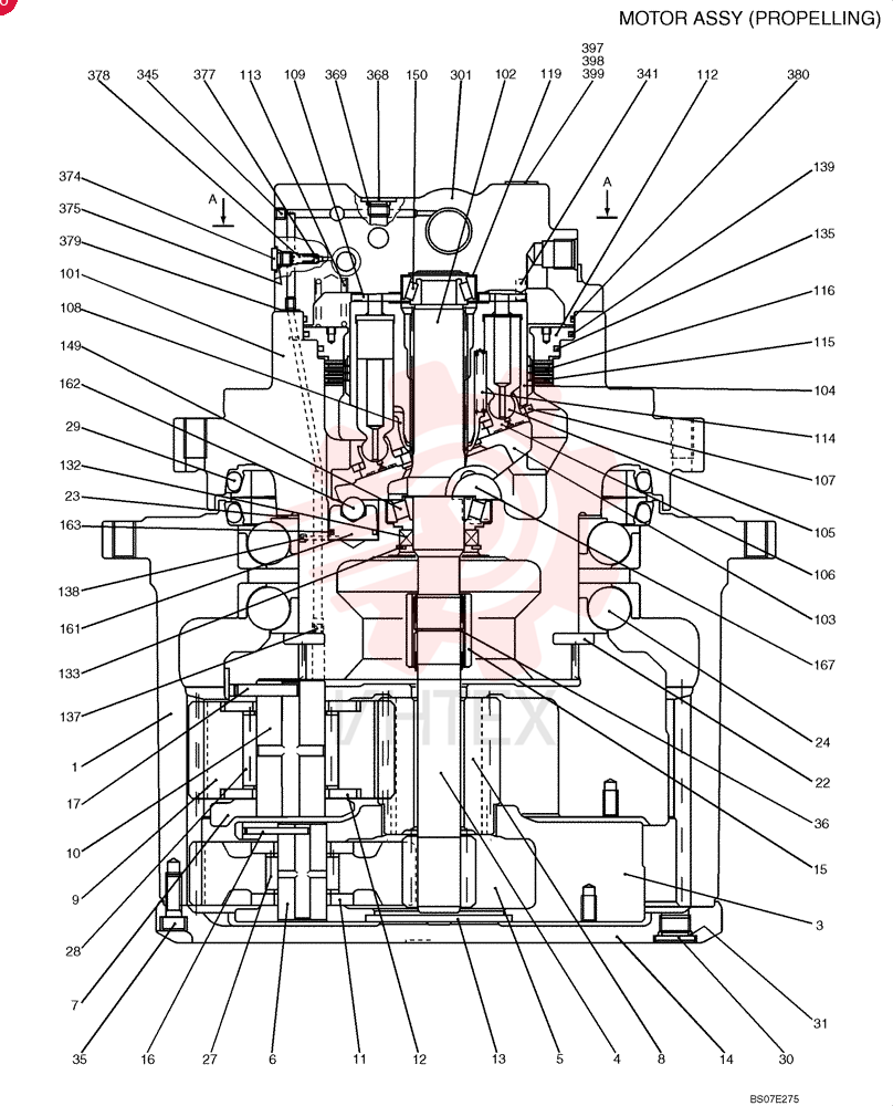 HYDRAULIC MOTOR YN15V00037F1 (2)