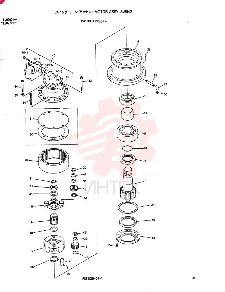 HYDRAULIC MOTOR 24100J11720F4
