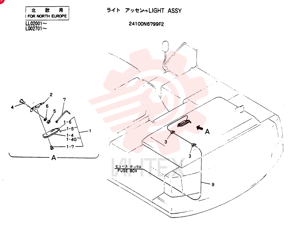 LIGHT ASSY 24100N6799F2