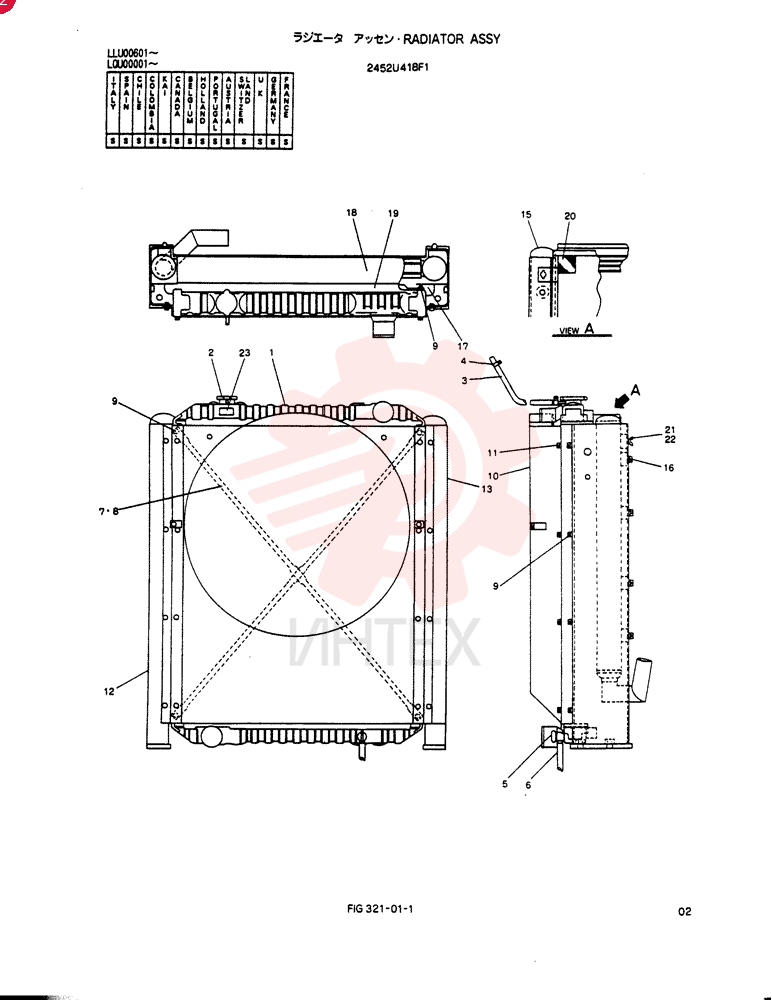 RADIATOR 2452U418F1