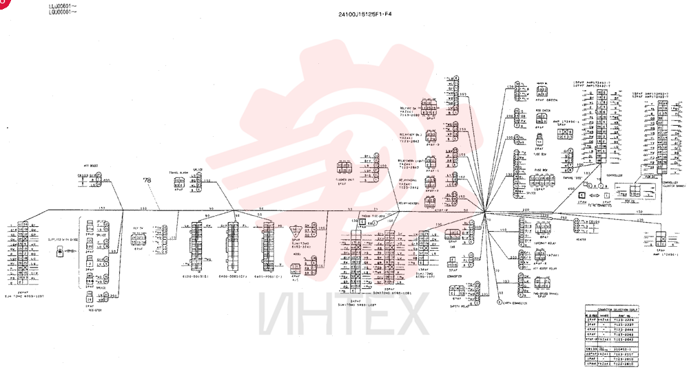 Схема (SK220) - MARK III EXCAVATOR ASN LQU0001 (1/91-12/95) 24100J15125F1 (1)
