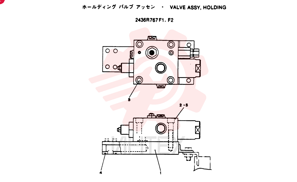 VALVE ASSY, HOLDING 2436R767F1