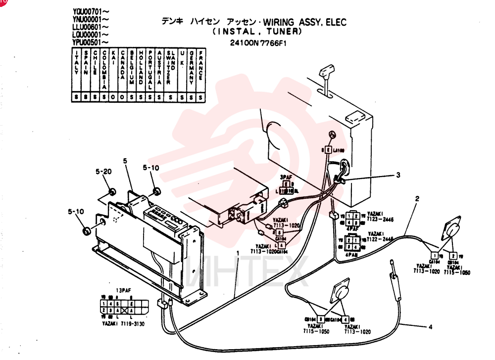 WIRING ASSY, ELEC 24100N7766F1