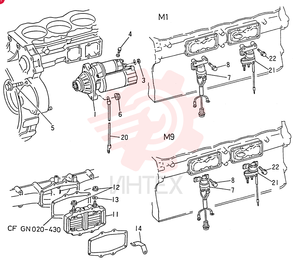 FUEL RETURN SYSTEM(M6) 6D152CT-YJ11 (2)