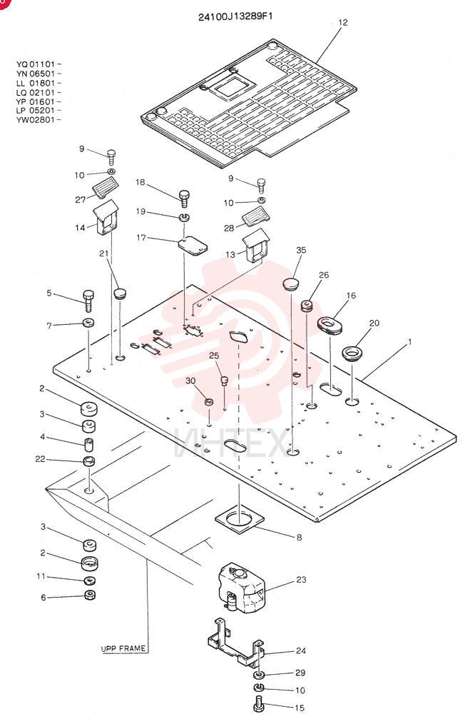 PLATE ASSY, FLOOR 24100J13289F1