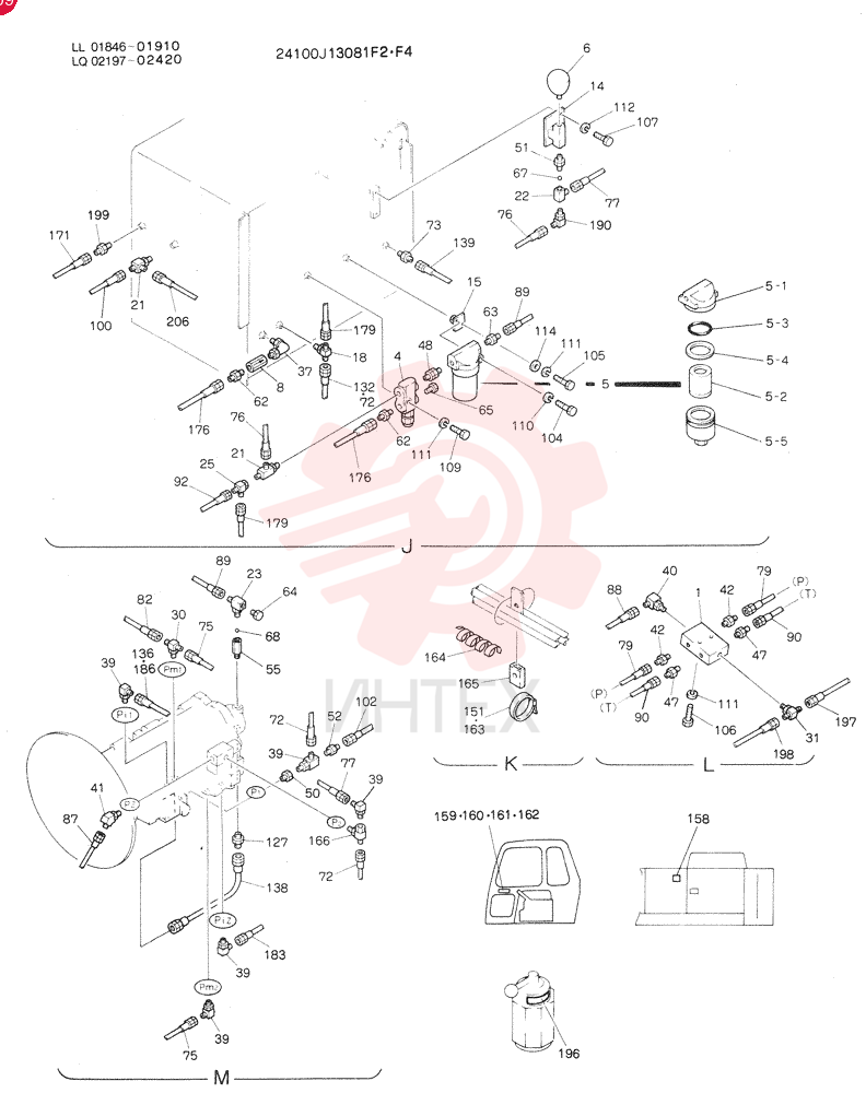 REMOTE-CONTROL ASSY, Serial Range: LL01846-LL01888 24100J13081F2 (1)