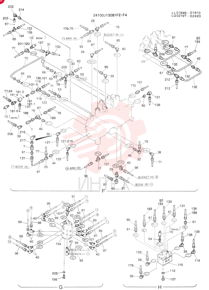 REMOTE-CONTROL ASSY, Serial Range: LL01846-LL01888 24100J13081F2 (3)