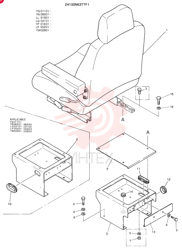 SEAT ASSY 24100N6377P1