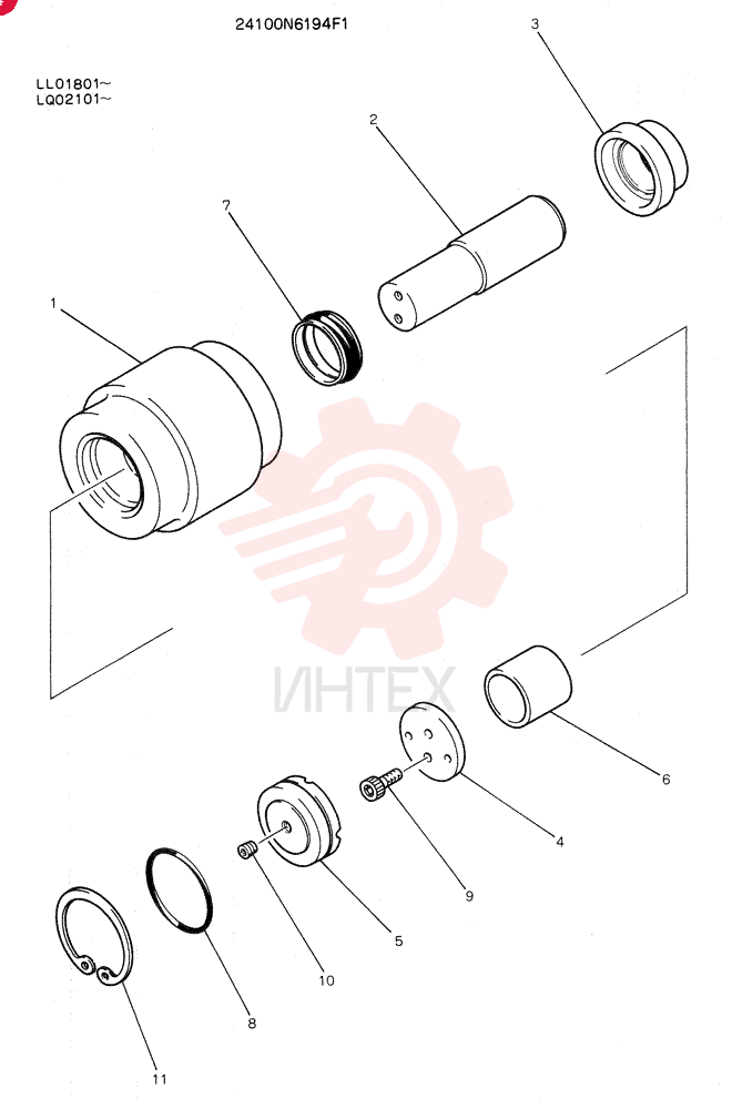 TRACK ROLLER 24100N6194F1 (1)