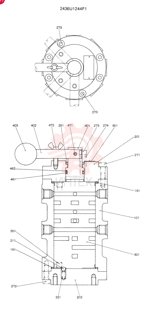 VALVE 2436U1244F1