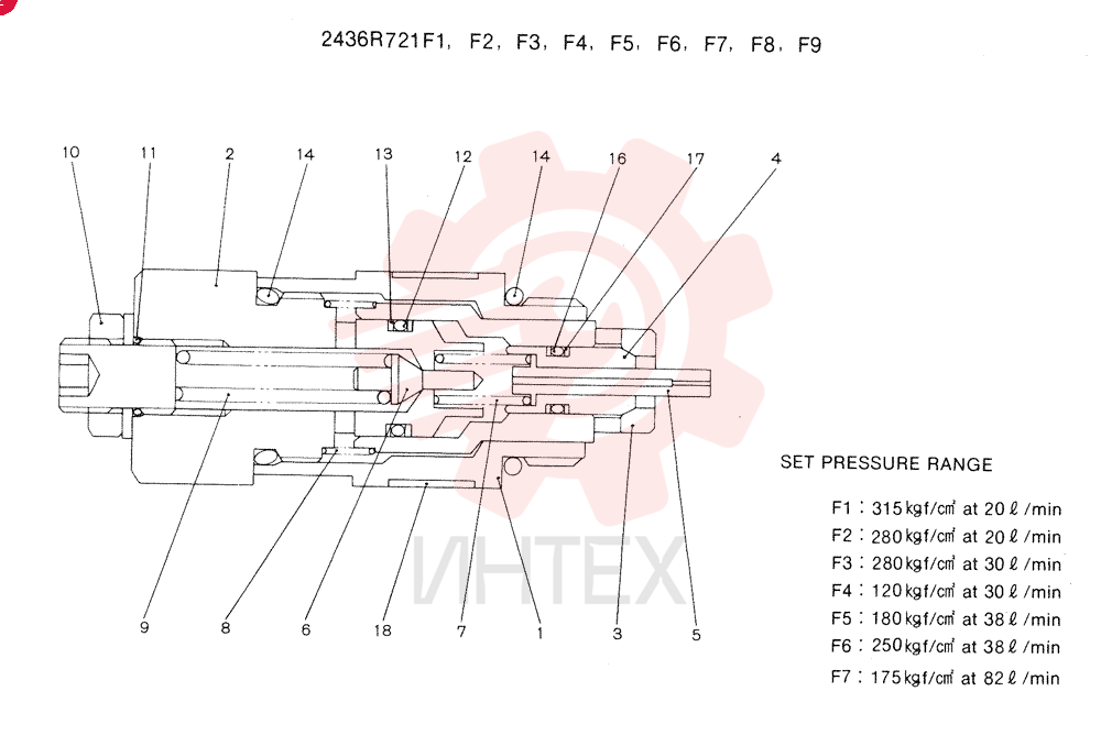VALVE PRESSURE RELIE 2436R721F1