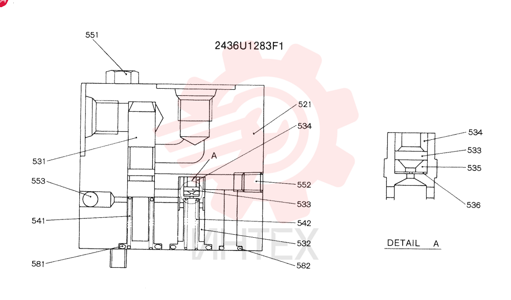 VALVE PRESSURE RELIE 2436U1283F1