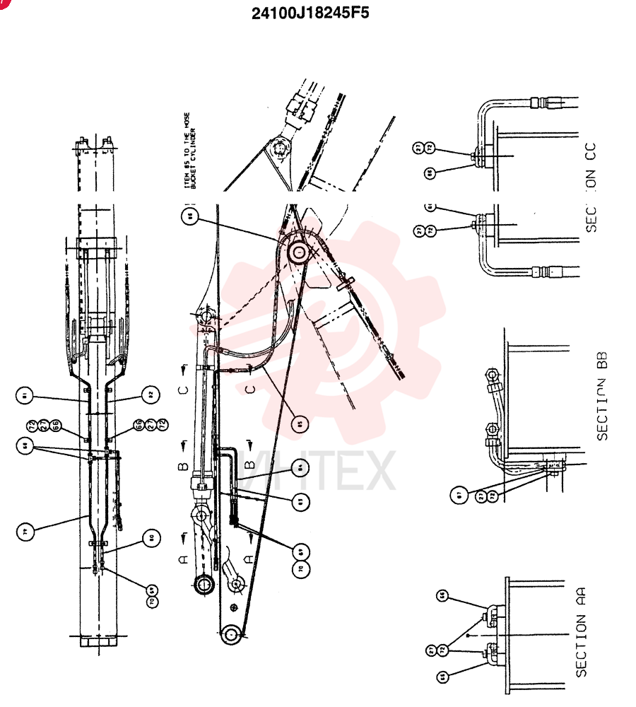 ARM, 3.4M, (11FT 2in) (OPTION - N.A.)