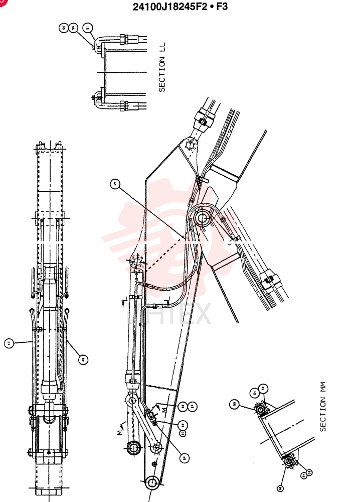 ARM, 3.4M, (11FT 2in) (OPTION - N.A.)